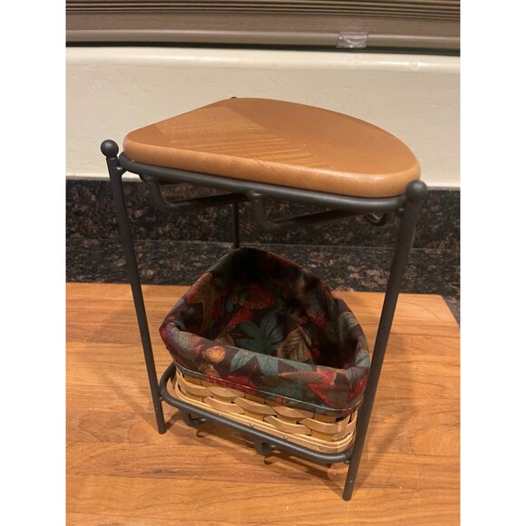 longaberger Basket Wrought Iron Corner Stand - Picture 3 of 7